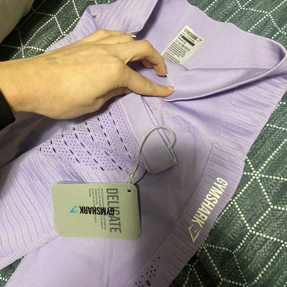 BNWT NEW GYMSHARK Seamless Energy High Waisted Leggings - Pastel Lilac - Picture 1 of 5
